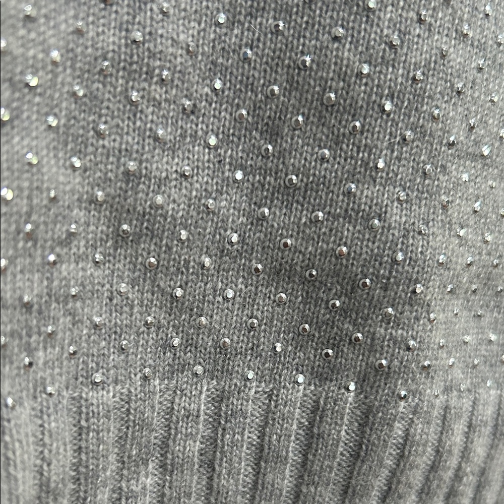 Autumn Cashmere Micro Stud Crew Neck Sweater in “ Sweatshirt” - NWOT